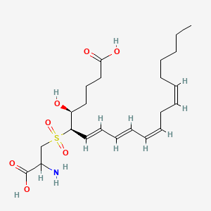 molecular formula C23H37NO7S B1674830 Leukotriene E-4 sulfone CAS No. 82850-11-1