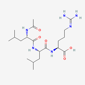molecular formula C20H38N6O5 B1674833 Leupeptin acid CAS No. 24125-28-8