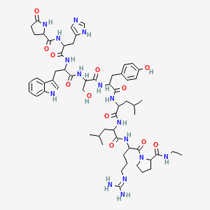 molecular formula C61H88N16O14 B1674837 Leuprorelin CAS No. 53714-56-0