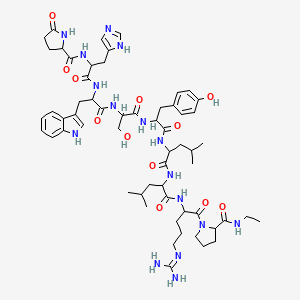molecular formula C59H84N16O12 B1674837 Leuprorelin CAS No. 53714-56-0