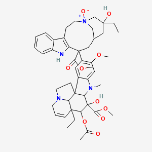 molecular formula C46H58N4O10 B1674838 Leurosidine N'b-oxide CAS No. 80374-74-9