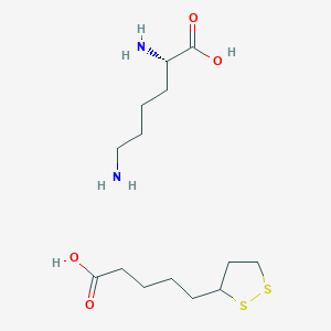 molecular formula C14H28N2O4S2 B1674853 L-Lysine thioctate CAS No. 20902-53-8