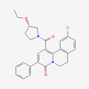 molecular formula C26H25ClN2O3 B1674863 Lirequinil CAS No. 143943-73-1