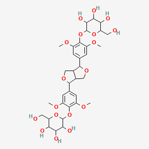 molecular formula C34H46O18 B1674869 Syringaresinol diglucoside CAS No. 573-44-4
