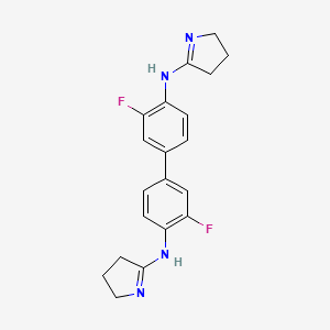 molecular formula C20H20F2N4 B1674872 Liroldine CAS No. 105102-20-3