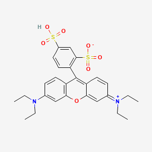 molecular formula C27H30N2O7S2 B1674876 磺基若丹明 B CAS No. 2609-88-3