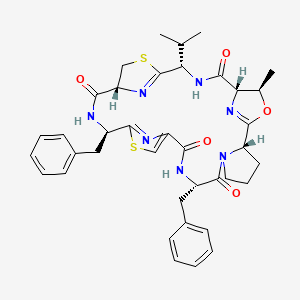 molecular formula C38H43N7O5S2 B1674878 Lissoclinamide 4 CAS No. 120853-16-9