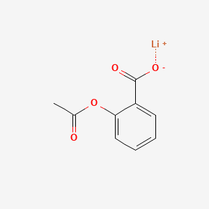 molecular formula C9H8LiO4 B1674882 CID 67671549 CAS No. 552-98-7
