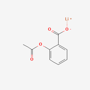 molecular formula C9H7LiO4 B1674882 Lithium acetylsalicylate CAS No. 552-98-7