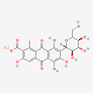 molecular formula C22H20LiO13 B1674883 Lithium Carmine CAS No. 12772-56-4