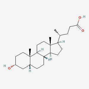 molecular formula C24H40O3 B1674887 Lithocholic Acid CAS No. 434-13-9