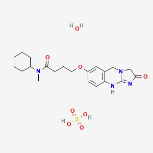 molecular formula C21H32N4O8S B1674902 Lixazinone sulfate CAS No. 101626-67-9