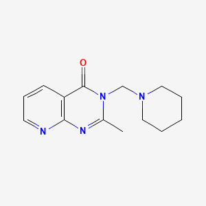 2-Methyl-3-(piperidinomethyl)pyrido(2,3-d)pyrimidin-4(3H)-one