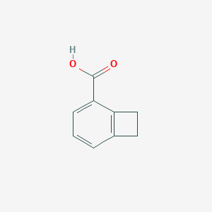 molecular formula C9H8O2 B167492 BICYCLO[4.2.0]OCTA-1,3,5-TRIENE-2-CARBOXYLIC ACID CAS No. 1708-58-3