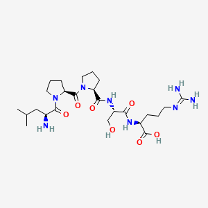molecular formula C25H44N8O7 B1674922 L-Leucyl-L-prolyl-L-prolyl-L-seryl-L-arginine CAS No. 120484-65-3