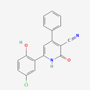 6-(5-chloro-2-hydroxyphenyl)-2-oxo-4-phenyl-1H-pyridine-3-carbonitrile