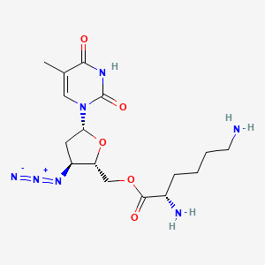 molecular formula C16H25N7O5 B1674932 LysAZT CAS No. 125780-83-8
