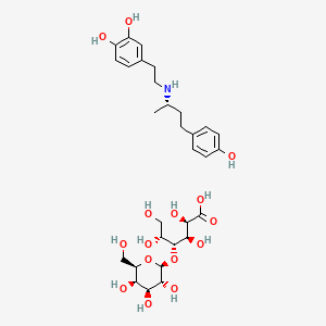 B1674939 Levdobutamine lactobionate CAS No. 129388-07-4