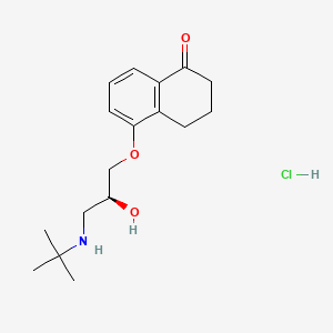 molecular formula C17H26ClNO3 B1674949 Levobunolol hydrochloride CAS No. 27912-14-7