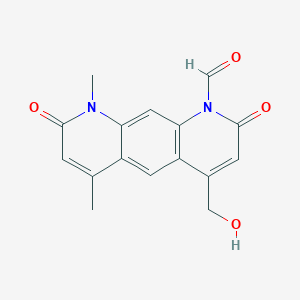 6,11-Dimethyl-8-(hydroxymethyl)pyrido(3,2-g)oxazolo(5,4,3-ij)quinoline-4,10(2H,11H)-dione