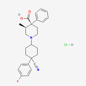 molecular formula C26H30ClFN2O2 B1674951 Levocabastine hydrochloride CAS No. 79547-78-7