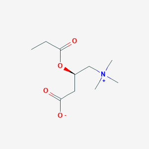 molecular formula C10H19NO4 B1674954 (-)-Propionylcarnitine CAS No. 20064-19-1