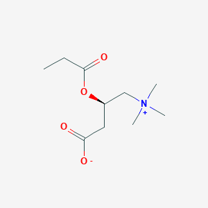 molecular formula C10H19NO4 B1674954 左旋肉碱丙酸酯 CAS No. 20064-19-1