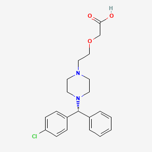 molecular formula C21H25ClN2O3 B1674955 左西替利嗪 CAS No. 130018-77-8