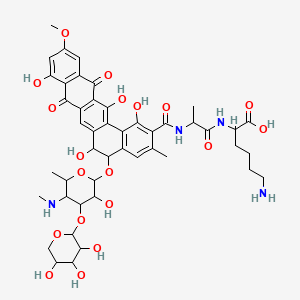 molecular formula C46H56N4O19 B1674956 L-Lysyl pradimicin A CAS No. 148676-94-2