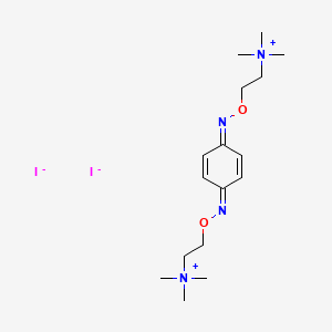 molecular formula C16H32I2N4O2 B1674961 (2,4-Cyclohexadien-1,4-diylidenebis(nitrilooxyethylene))bis(trimethylammonium) diiodide CAS No. 10238-07-0
