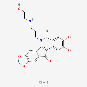 molecular formula C24H25ClN2O7 B1674972 LMP-744 hydrochloride CAS No. 308246-57-3