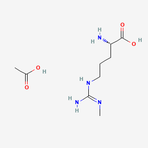 molecular formula C9H20N4O4 B1674980 Tilarginine Acetate CAS No. 53308-83-1