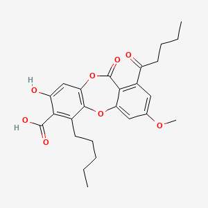 molecular formula C25H28O8 B1674984 Lobaric acid CAS No. 522-53-2