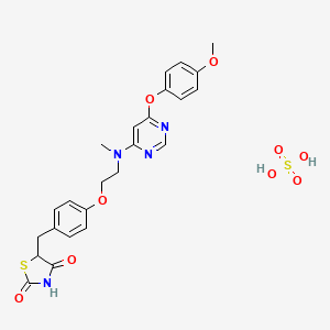 molecular formula C24H26N4O9S2 B1674986 Lobeglitazone sulfate CAS No. 763108-62-9