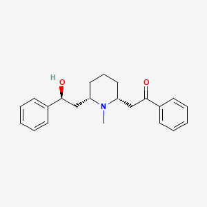 molecular formula C22H27NO2 B1674988 Lobeline CAS No. 90-69-7