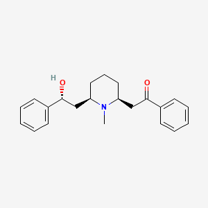 molecular formula C22H27NO2 B1674989 Lobeline, (+)- CAS No. 246018-80-4