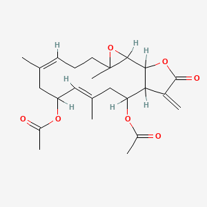 molecular formula C23H30O7 B1674994 Lobomichaolide CAS No. 145038-59-1