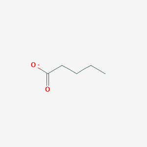 molecular formula C5H9O2- B167501 Valerate CAS No. 10023-74-2