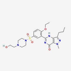 molecular formula C23H32N6O5S B1675012 Hydroxyhomosildenafil CAS No. 139755-85-4