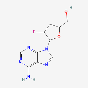 molecular formula C10H12FN5O2 B1675014 [5-(6-Aminopurin-9-yl)-4-fluorooxolan-2-yl]methanol CAS No. 110143-10-7