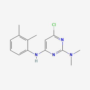 molecular formula C14H17ClN4 B1675015 Lodinixil CAS No. 86627-50-1