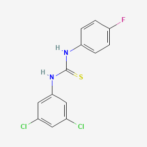 molecular formula C13H9Cl2FN2S B1675028 Loflucarban CAS No. 790-69-2