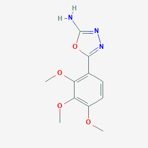 molecular formula C11H13N3O4 B167503 5-(3,4,5-Trimethoxyphenyl)-1,3,4-oxadiazol-2-amine CAS No. 1673-43-4