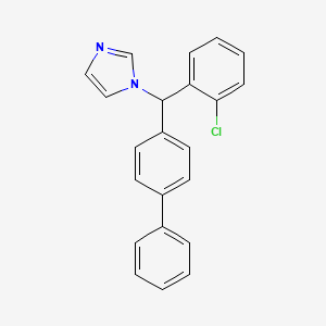 molecular formula C22H17ClN2 B1675039 Lombazole CAS No. 60628-98-0