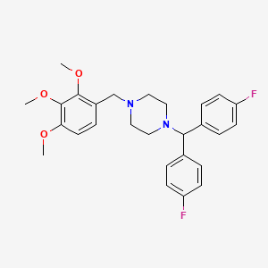 molecular formula C27H30F2N2O3 B1675043 Lomerizine CAS No. 101477-55-8