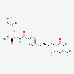 molecular formula C21H23N5Na2O6 B1675049 Lometrexol Sodium CAS No. 120408-07-3