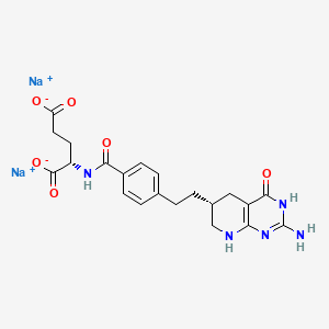 molecular formula C21H23N5Na2O6 B1675049 Lometrexol sodium CAS No. 120408-07-3