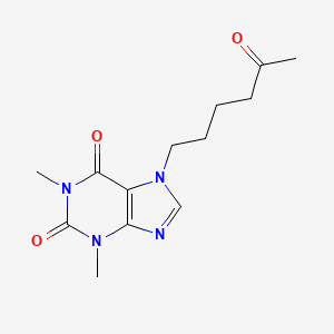 molecular formula C13H18N4O3 B1675050 Lomifylline CAS No. 10226-54-7