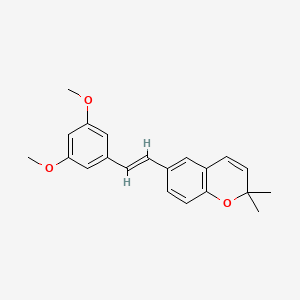 molecular formula C21H22O3 B1675056 Lonchocarpene CAS No. 103805-58-9