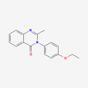 molecular formula C17H16N2O2 B1675058 4(3H)-Quinazolinone, 3-(4-ethoxyphenyl)-2-methyl- CAS No. 1897-96-7